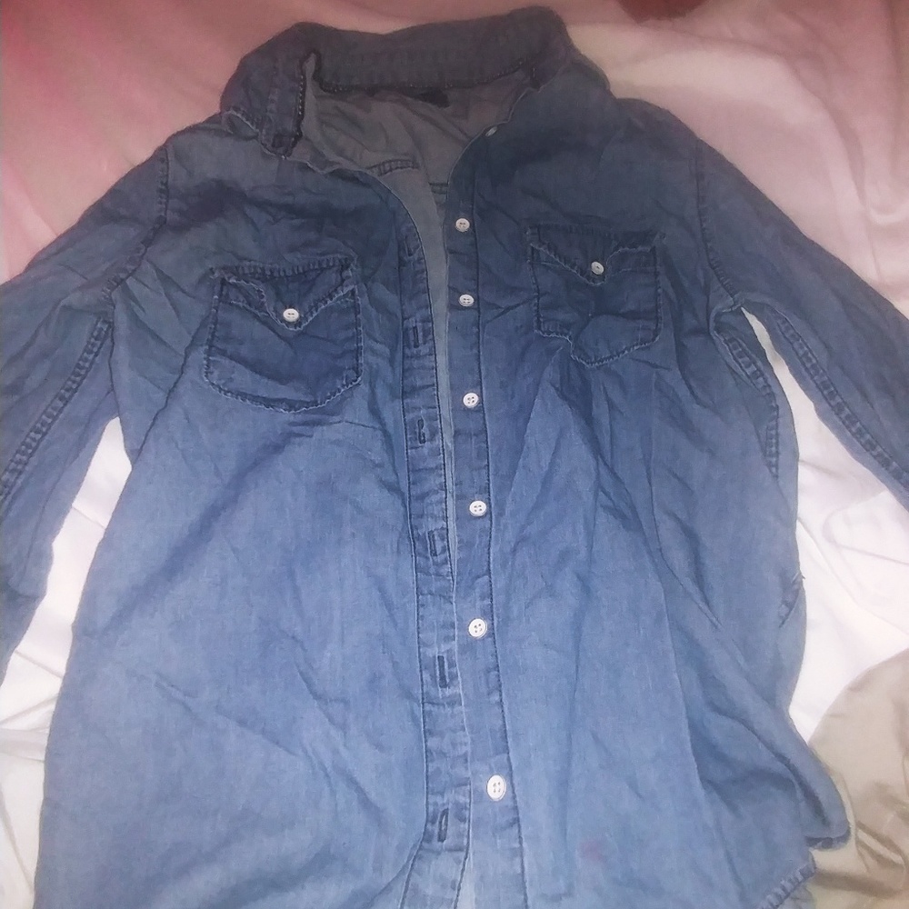 Jean long sleeve shirt